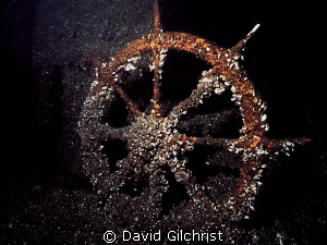 Ship's Wheel, Kingston Wreck-Lake Ontario by David Gilchrist 